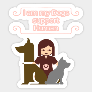 Support human Sticker